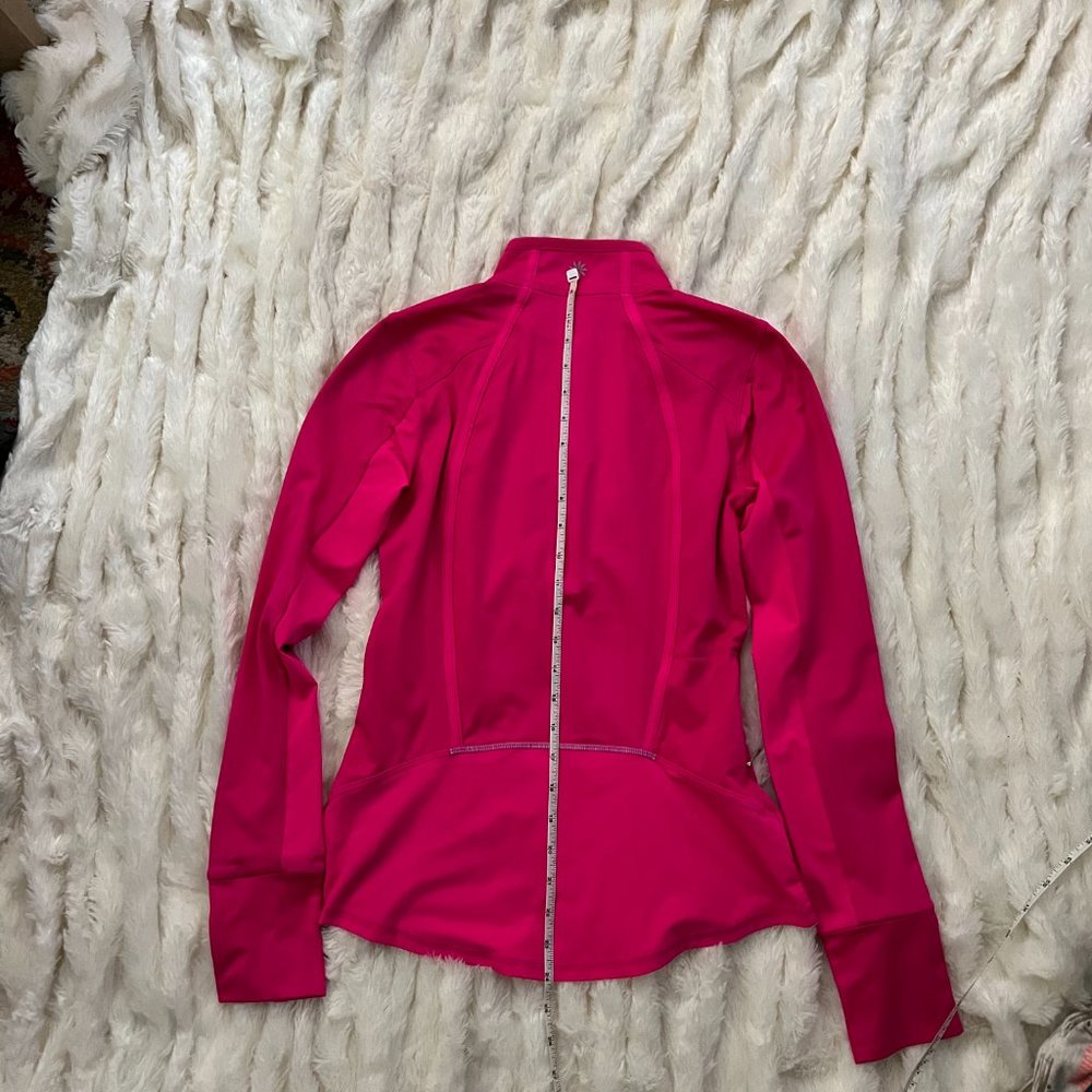 Athleta Womens Turtleneck XXS Pink Plush Tech 3.0 Mock Neck 1/2 Zip Pullover - Picture 12 of 16